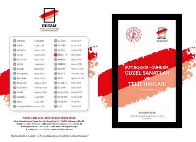 BÜYÜKŞEHİR-GÜNDEM:GÜZEL SANATLAR VE TELİF HAKLARI